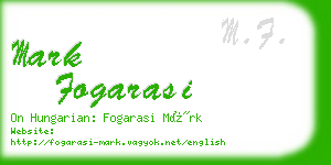 mark fogarasi business card